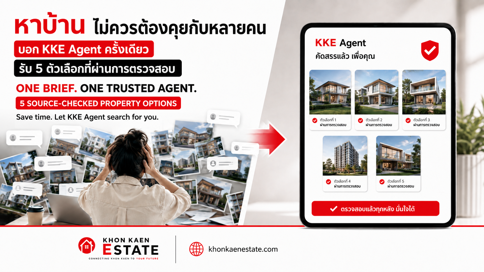 KKE Agent selects five verified property options